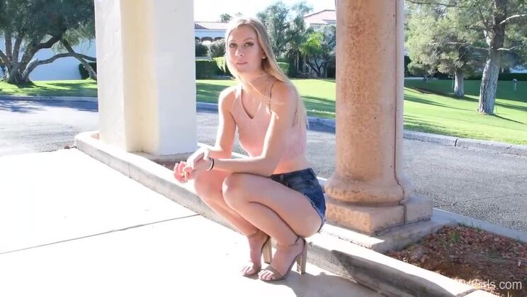 Jenni's Hot Solo - Upskirt & Toy Action