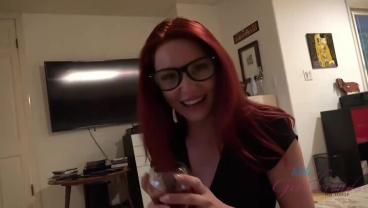 Lacy Lennon - Hot girlfriend footjob & fingering action