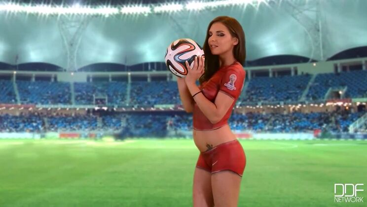 [1By-Day] - Russian Henessy’s Outdoor Action: Brunette Tattooed Medium Curves - Kayla Green - Victoria Summers