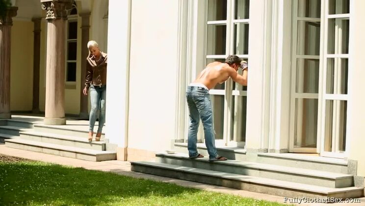 [Tainster] - Satin Desire with Nathaly Heaven Outdoors - Nathaly Heaven