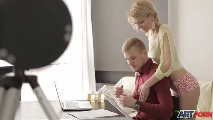 [TheArtPorn] - Tattooed Egor Blows His Load on Blonde Madison - Madison - Egor