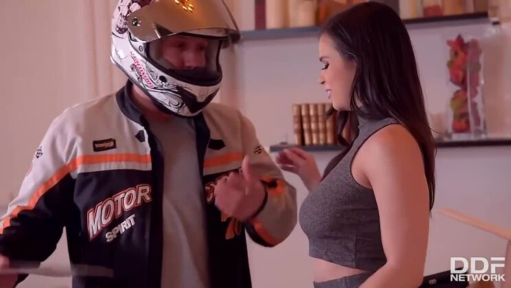 [DDFNetwork] - Stockings and Big Tits: Brunette Office Fantasy - Kathia Nobili