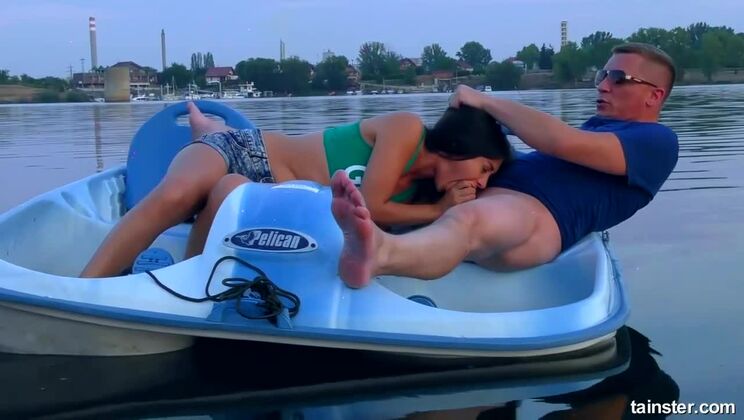 Shrima Malati Blows Him On The Boat