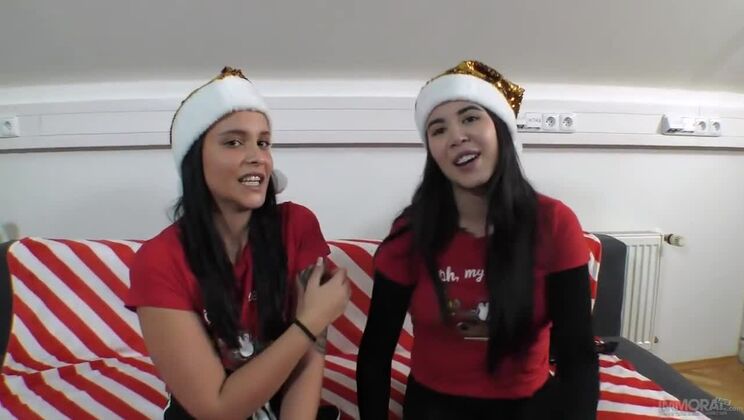 [ImmoralLive] - Christmas with a Big Tits Twist: Matt Bird and Jennifer Mendez's Stepdaughter - Matt Bird - Jennifer Mendez