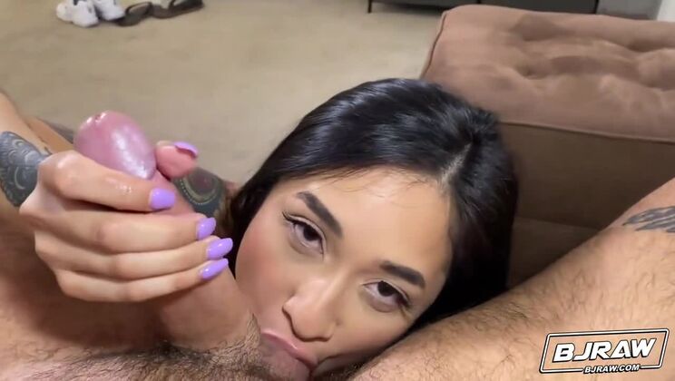 [BJRaw] - Avery Black - Slobbery Skills with Big Tits Brunette - Avery Black