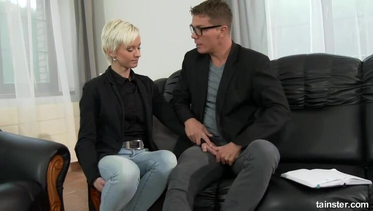 [Tainster] - Fully Clothed Piss Play With Blonde - Klarisa Leone - Cynthia Vellons