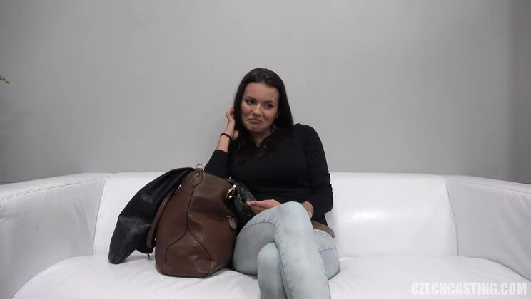 Czech Casting with Brunette Vanesa