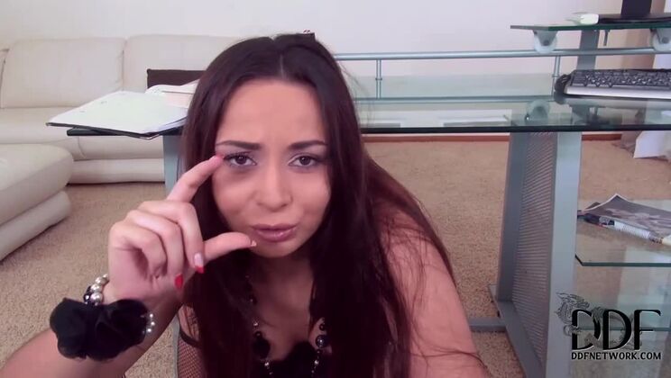 [OnlyBlowjob] - Aurelly Rebel's Stockings and Lingerie Office Encounter