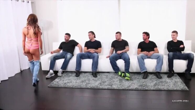 Creampie Gangbang with Tasha Reign's Big Tits