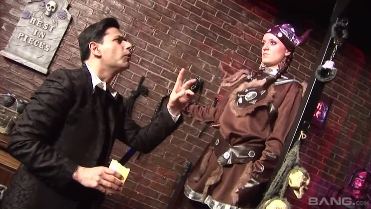 Cherise in Lingerie and Stockings Gets Big Facial Cumshot