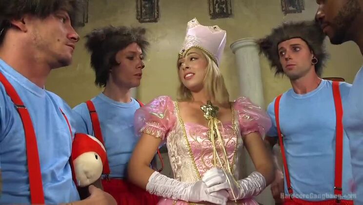[HardcoreGangbang] - Princess Peach Gets a Cumshot After Hardcore Gangbang - Gage Sin - Zoey Monroe - John Johnson - Mr Pete - Owen Gray - Mark Wood