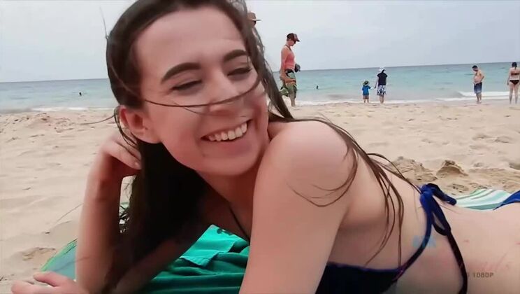 [ATKGirlfriends] - Ariel Grace Amateur Beach Fun with Dick - Ariel Grace