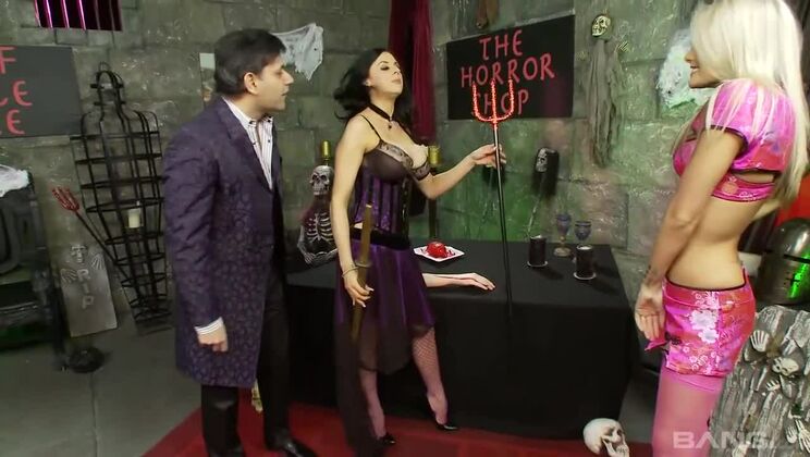 [BANG.com] - Cumshot Frenzy: Jasmine's Threesome in Stockings