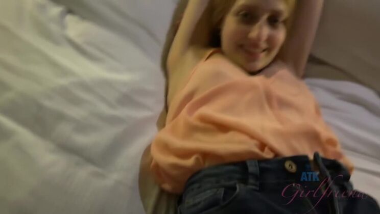 [ATKGirlfriends] - Big Cock Meets Hairy Pussy in Fetish Footjob - Rococo Royalle