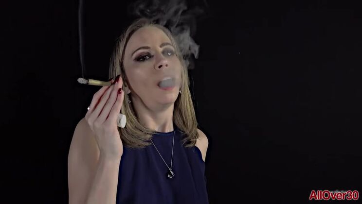 [MatureFetish] - Blonde Norah Nova Hairy Smoking - Norah Nova