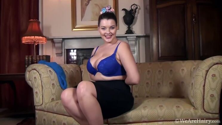 [WeAreHairy] - Lingerie Lover Cherry Blush Strips Naked - Toni Summers