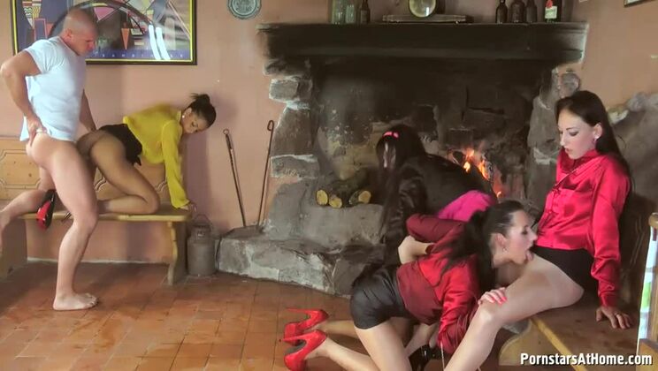 [Tainster] - Stockings and Sex - A Fetish Party - Terra Sweet - Isabella Chrystin - El Storm - Victoria Rose - Anita Vixen