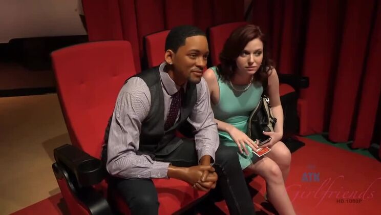 Brunette Emma Evins Sees Hearts Everywhere