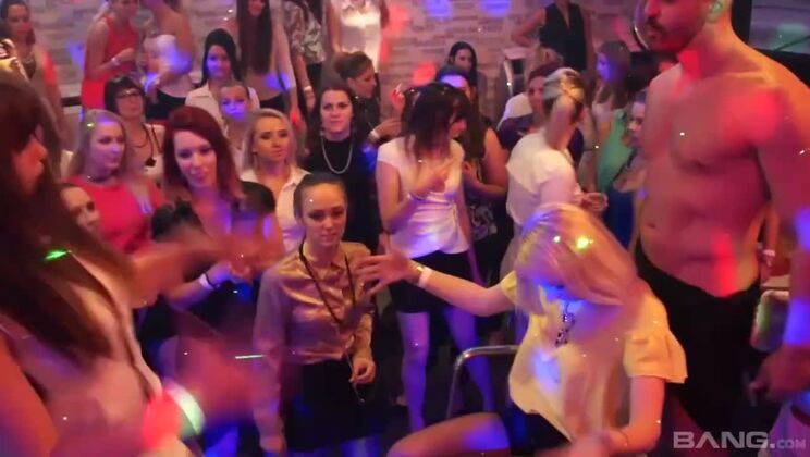 Orgy Competitions: Women Deepthroat Strangers' Cocks