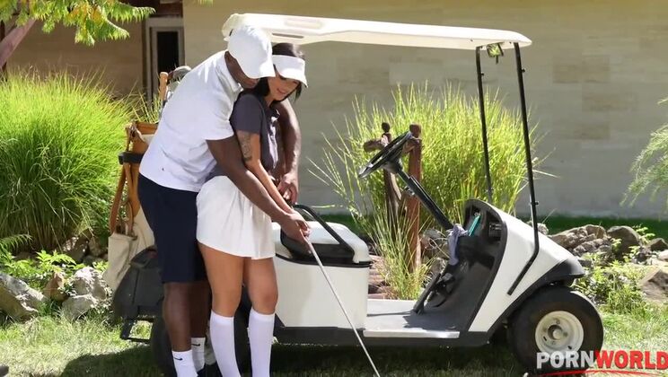 Claudia Bavel Gets Fucked by Instructors Outdoors