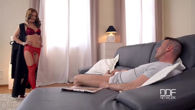 Lingerie and Heels: Dominica Phoenix's Fetish Play