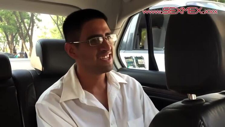  Brunette Silvia Santez Gets a Handjob in Her Car 