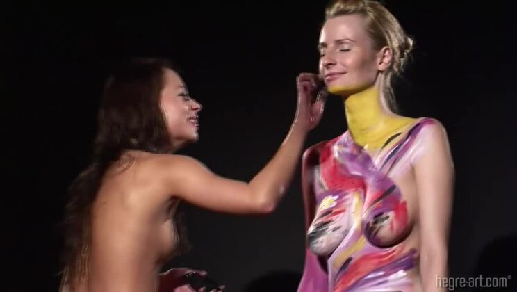 [Hegre] - Medium Tits Erica and Karolina's Art - Lena Reif