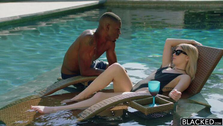 [BLACKED] - Blonde Sucks Big Dick and Gets Fucked - Jason Brown - Arya Fae