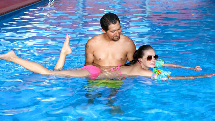 Swimming with Jizz and Teen