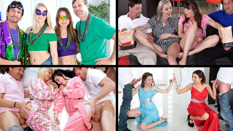 Daughter Swap Gangbang - Alison Rey Takes It All