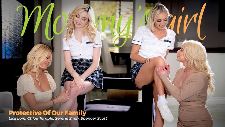 [Mommy'sGirl] - Lesbian Family Ties: Stepmom, Stepsisters, and Stepdaughter - Lexi Lore - Chloe Temple - Serene Siren - Spencer Scott