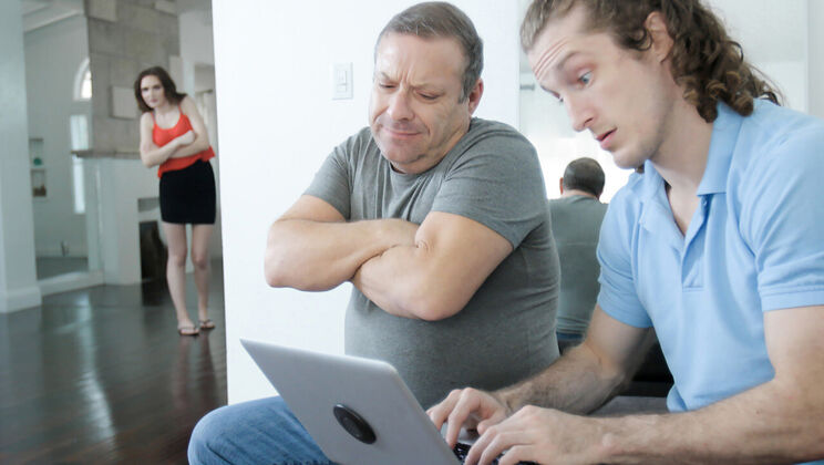 [FamilyStrokes] - Brick Danger Fucks Kelsey Kage Behind Dad's Back - Brick Danger - Kelsey Kage