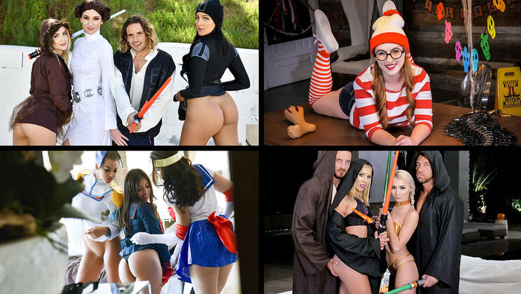 [TeamSkeetSelects] - The Cosplay Girls: A Compilation - Daisy Stone - Sami Parker - Brooklyn Gray - Avery Black