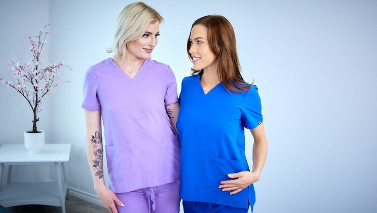 [AllGirlMassage] - Hyley and Diana's Lesbian Kiss - Diana Grace - Hyley Winters