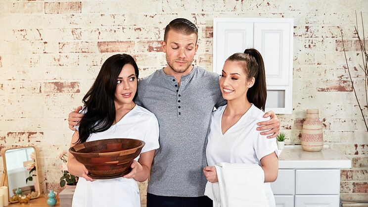 [NuruMassage] - Steele and Friends: A Cum on Pussy and Deepthroat Party