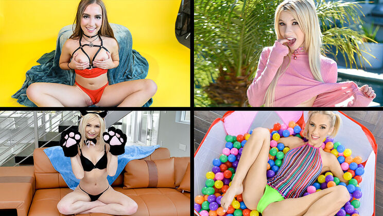 [TeamSkeetSelects] - Adorable Actresses Unleashed - Kenzie Reeves - Aria Carson - Bailey Base - Kimmy Kimm