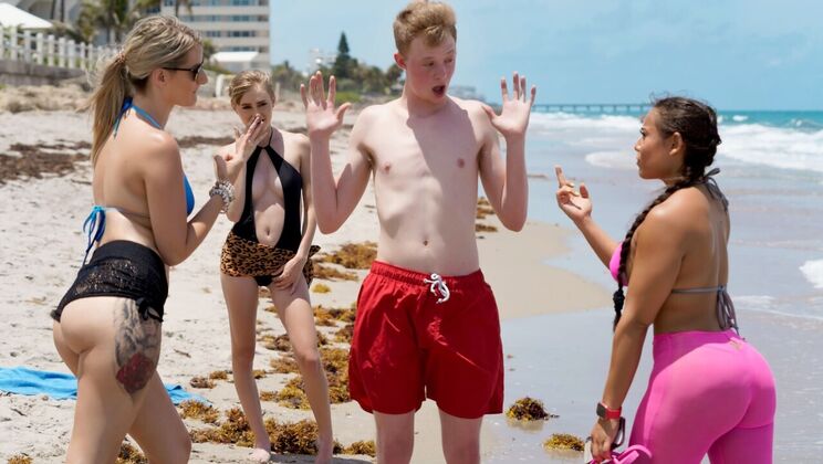 [RKPrime] - Young Blonde Gets Pussy Licked on the Beach