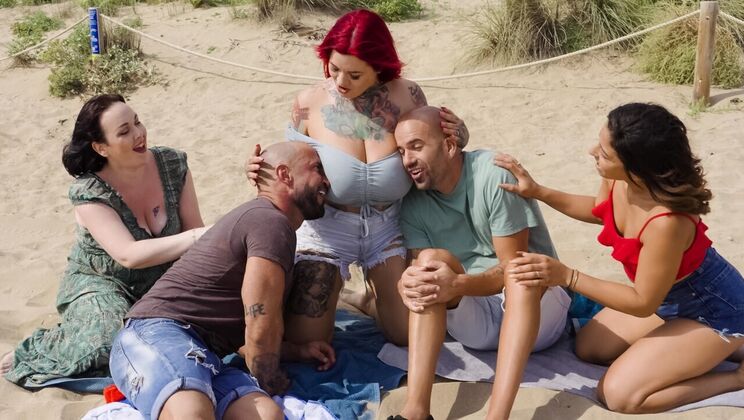 [MonsterCurves] - Stuffed with Cocks - Amateur Threesome