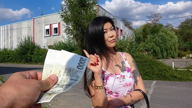 Amateur Asian in POV Blowjob Scene