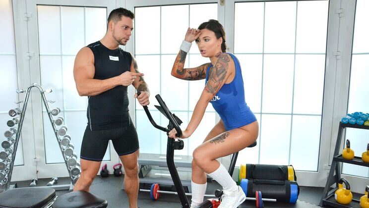 [FitnessRooms] -  Gym Stud Craves Hot Student - Angelo Godshack - Adel Asanty
