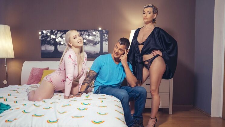 [FakeHubOriginals] - Tent Sex: Blonde Teen Rides Big Cock - Subil Arch - Vera Jarw - Damian Dickey