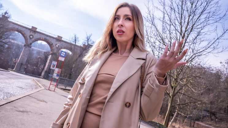 [PublicAgent] - Natural Tits Blonde MILF in Standing Doggystyle