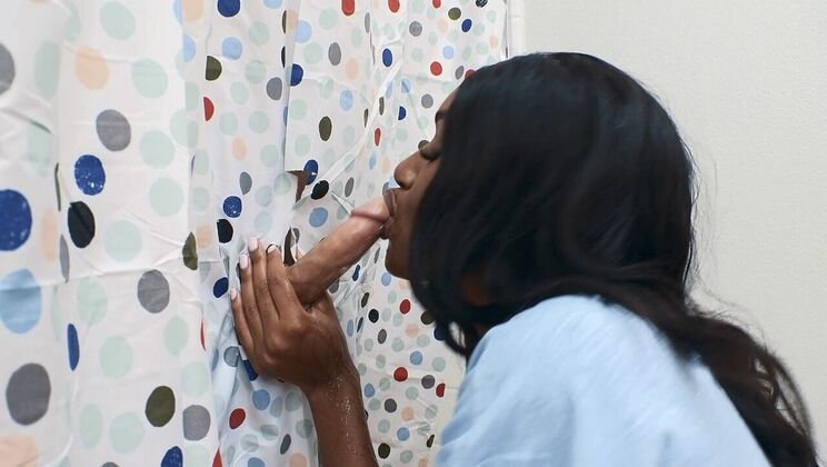 [RKPrime] - Bathroom Glory Hole Blowjob with Ballerina - Seth Gamble - Ashley Aleigh