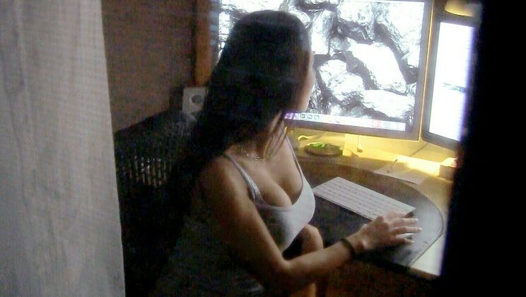 [PervsOnPatrol] - Boobs Bouncing in Reverse Cowgirl