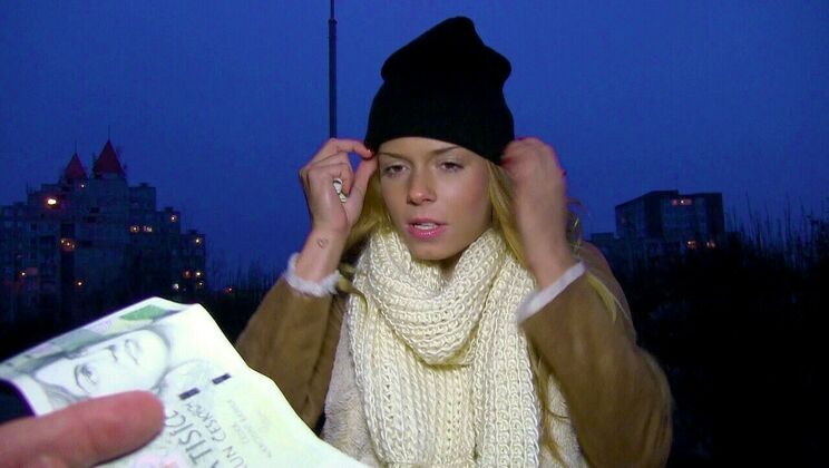 Blonde Euro Girl Gets Dick Sucked