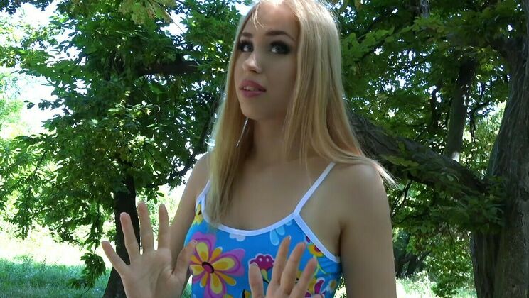 [PublicPickups] - Alana Moon's Blonde European Sex Tape - Alana Moon