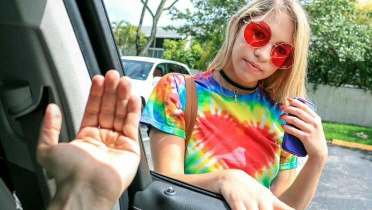 [StrandedTeens] - Driver Fucks GF with Small Tits