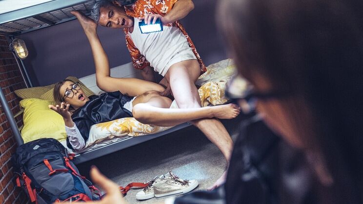 Outdoor Orgy with Fresh Grads