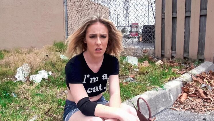 [StreetBlowJobs] - Blonde Cheats, Gets Fucked in Reverse Cowgirl