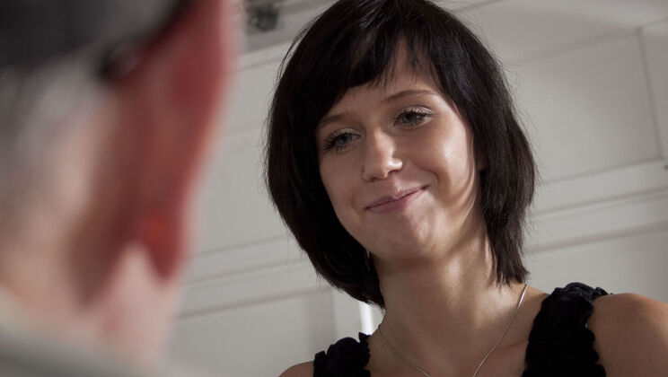 [Oldje] - Natural Tits and Short Hair Brunette